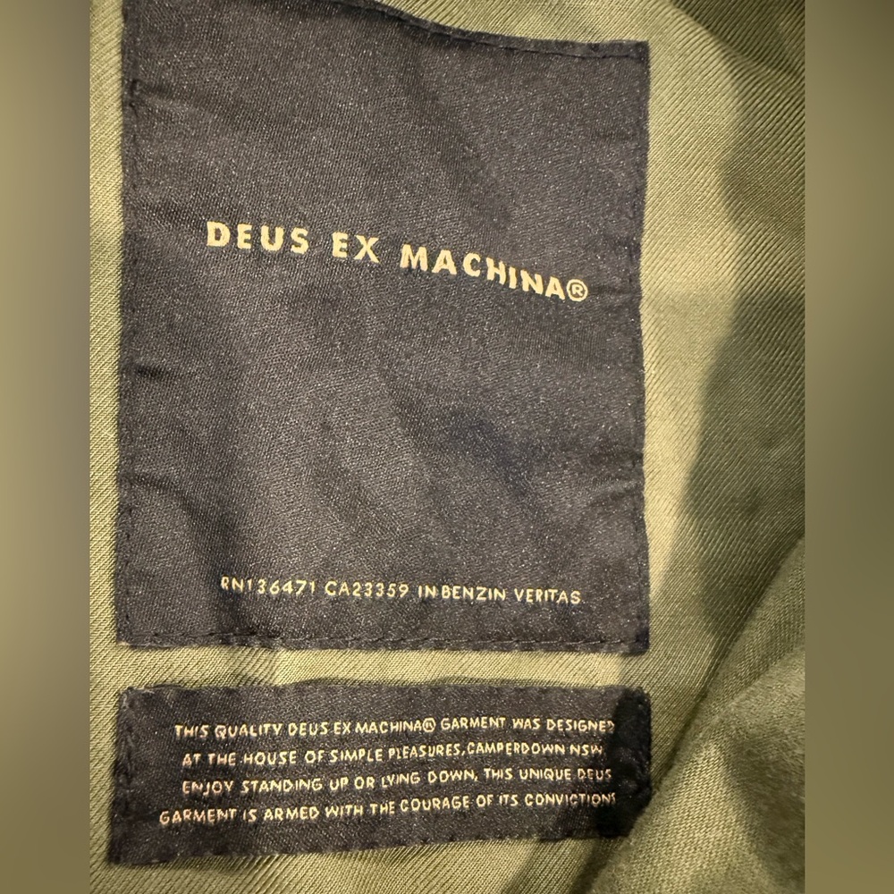 Deus Ex Machina Riders Friend Embroidered Souvenir Jacket Olive M Rare - Picture 6 of 16
